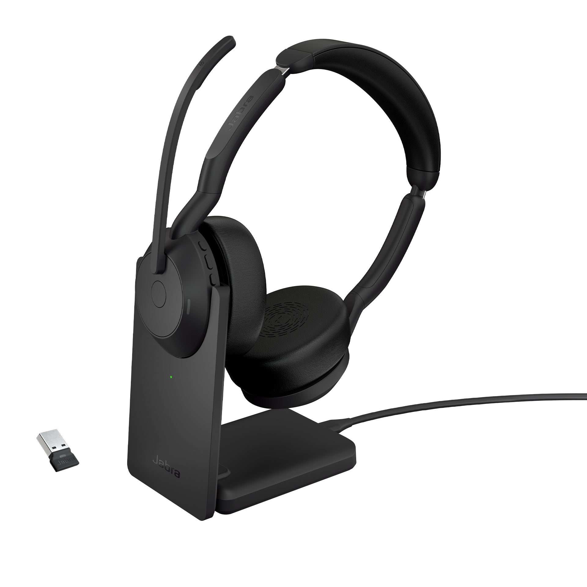 Jabra Evolve2 55 Link380A UC – Duo Headset – Bluetooth, USB‑A – Stereo