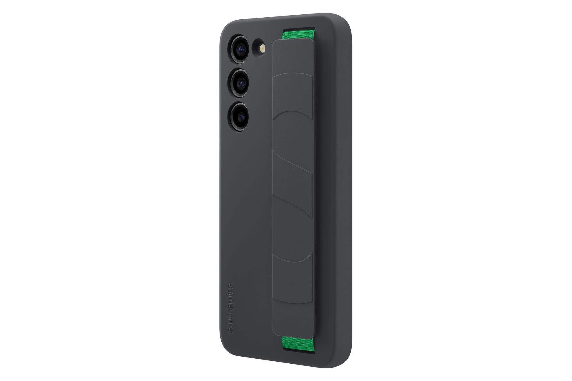 Samsung Backcover – für Samsung Galaxy S23+ – schwarz – Silikon, mit Kordel