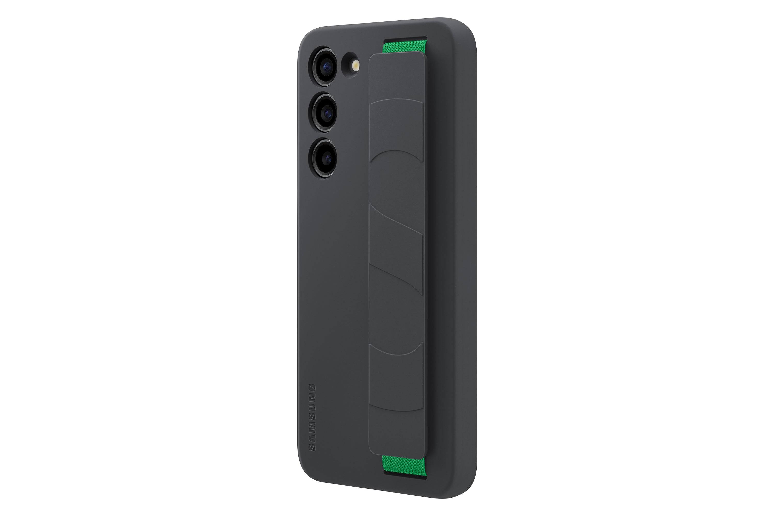 Samsung Backcover – für Samsung Galaxy S23+ – schwarz – Silikon, mit Kordel