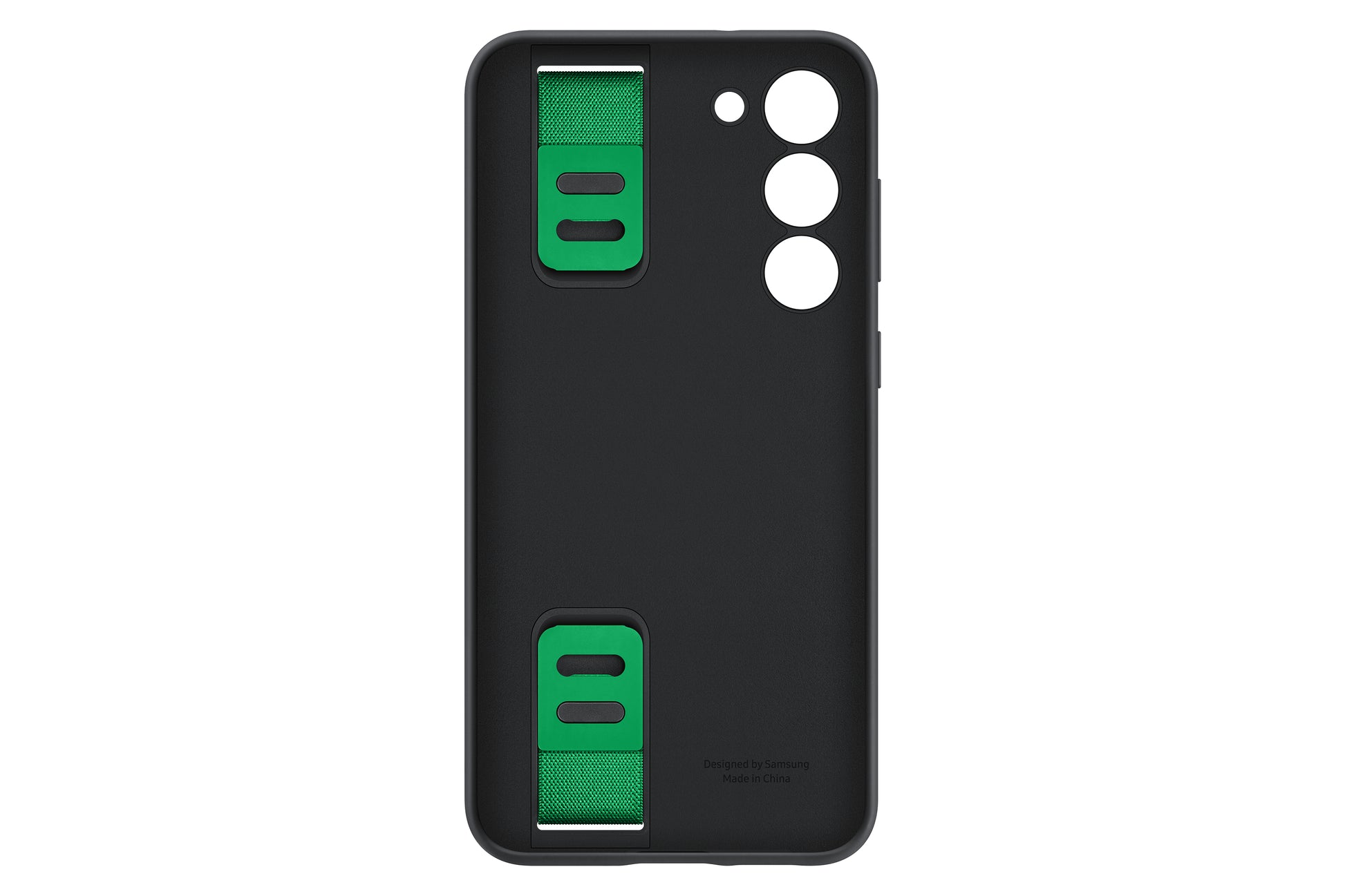 Samsung Backcover – für Samsung Galaxy S23+ – schwarz – Silikon, mit Kordel