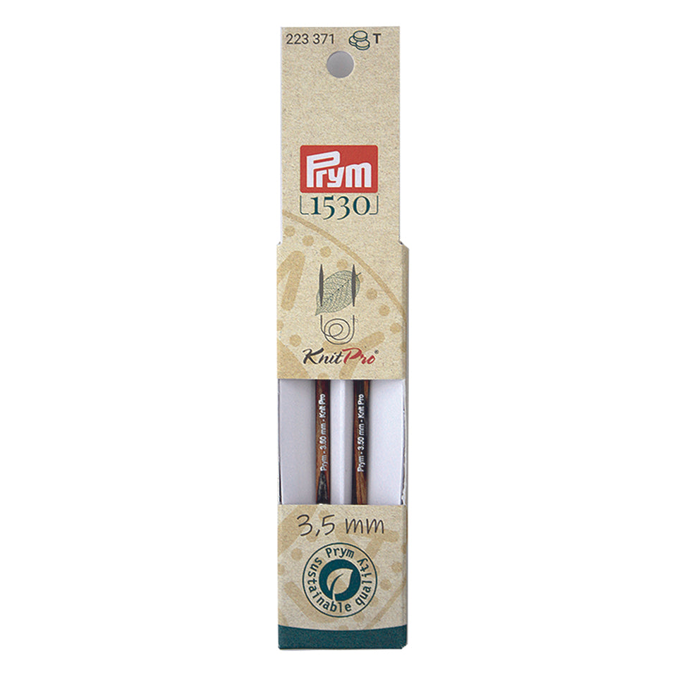 Prym Stricknadelspitzen Mehrfarbig – Nadel 3,5 mm, 8,7 cm, Birkenholz, 2 Stk.