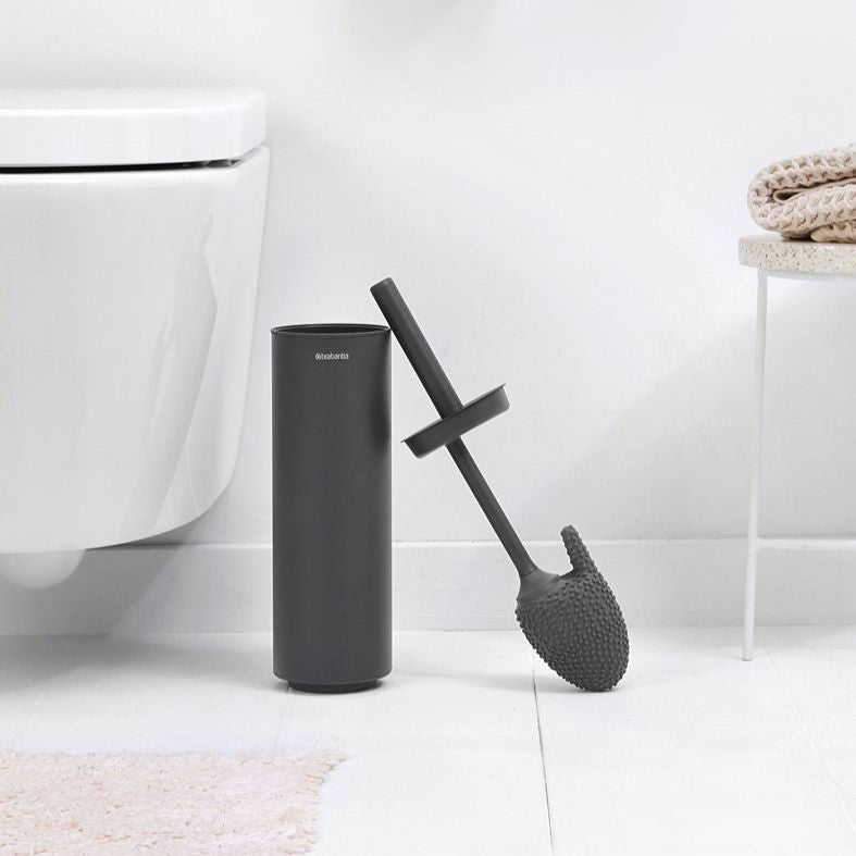 Brabantia MindSet – Ersatzbürstenkopf – Silikon, Schwarz, H 13 cm