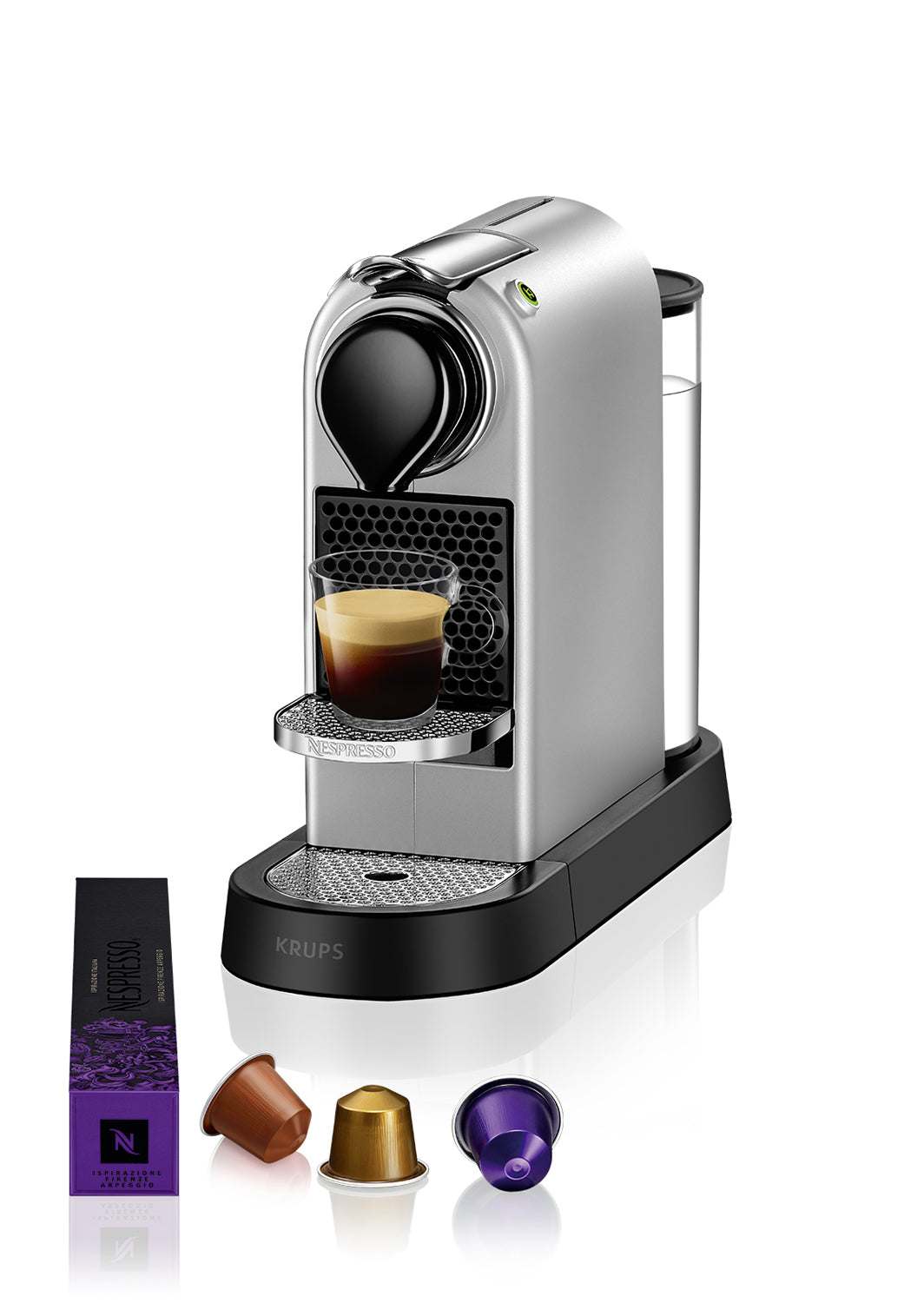 Krups Citiz XN741B.CH Kapselmaschine – für Nespresso-Kapseln, 19 bar, 1 l, Silber
