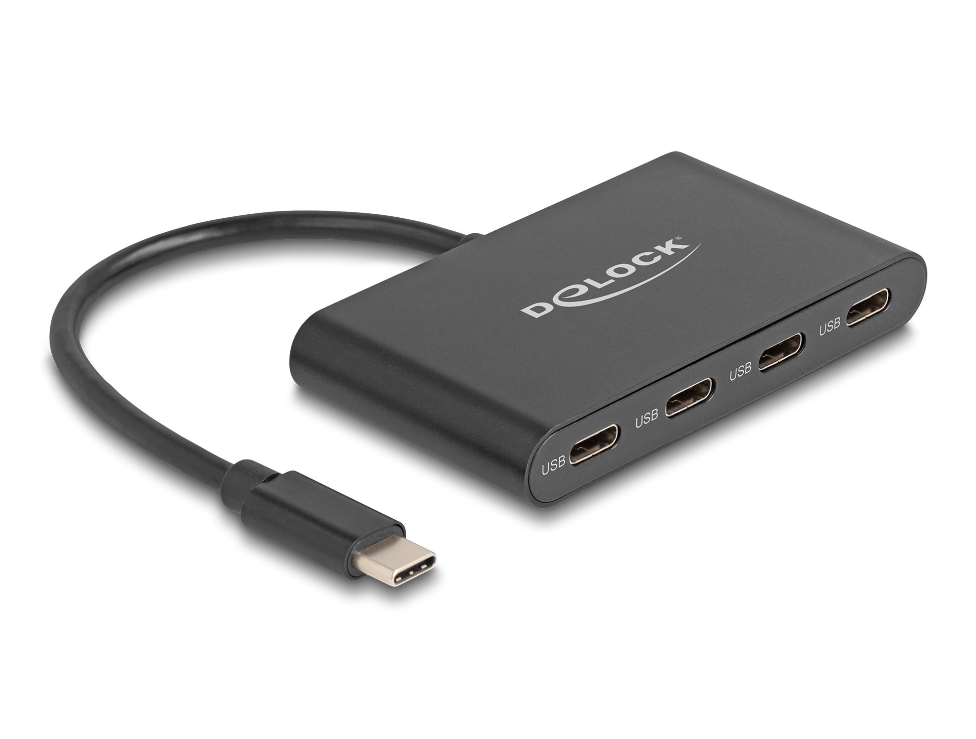 DeLOCK USB-Hub – 4× USB-C, 10 Gbit/s, für Windows/Mac/Linux