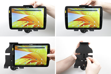 Brodit Tablet-Tischhalterung für Geräte 6,0–7,0" – Neigbar 0–17°, 360° drehbar – Schwarz