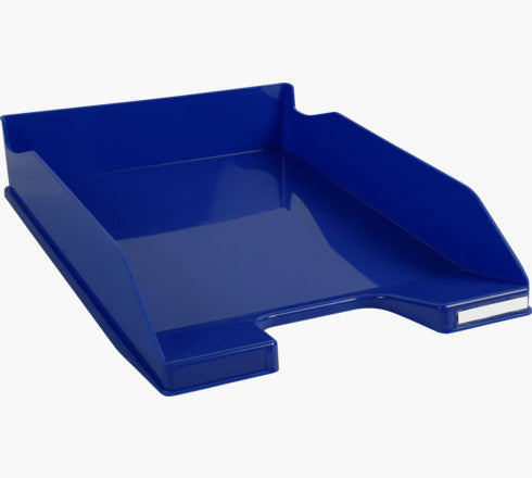 Exacompta BeeBlue Combo Midi – Briefkorb für A4+, Kunststoff, Blau, 346 × 243 × 254 mm