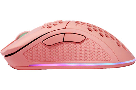 Deltaco Gaming GAM-120-P – Gaming-Maus – Kabellos (Bluetooth/2,4 GHz), 4800 DPI, Rechts, Pink