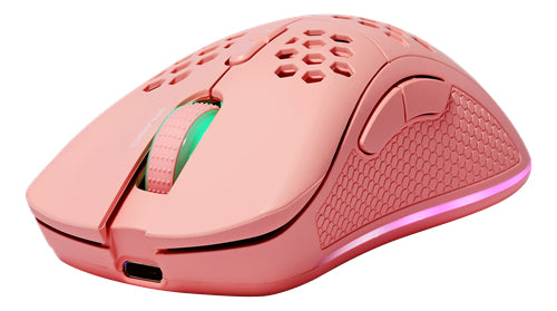 Deltaco Gaming GAM-120-P – Gaming-Maus – Kabellos (Bluetooth/2,4 GHz), 4800 DPI, Rechts, Pink