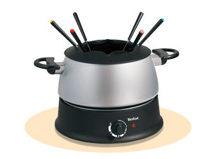 Tefal Multi-Fondue-Set EF3000 – Aluminium, 1,25 l, 6 Gabeln – elektrisch – schwarz/silber