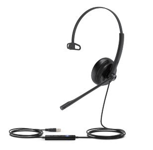 Yealink UH34 SE Mono UC Office-Headset – On-Ear, Mono, Kabel (USB-A, 3,5 mm Klinke), Schwarz