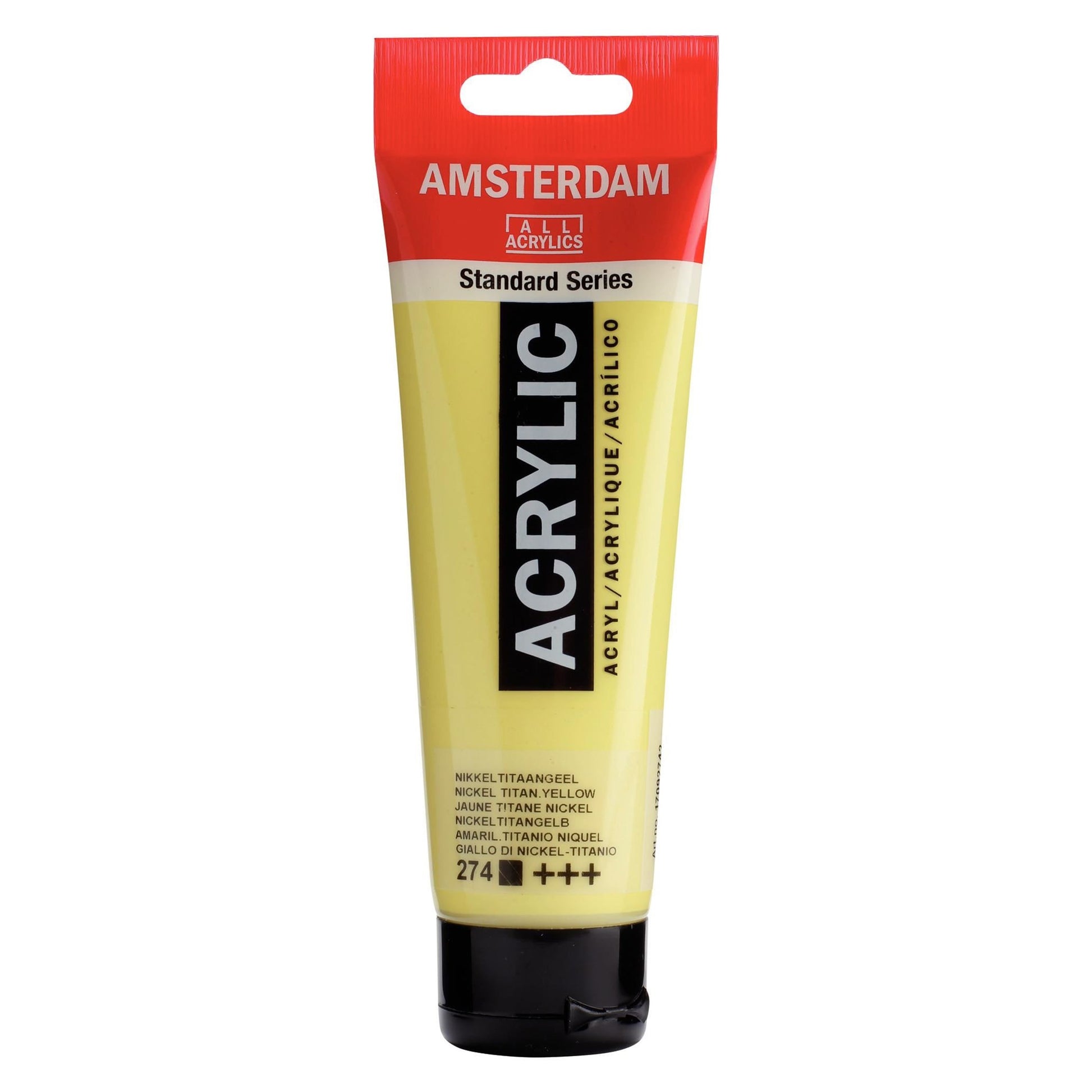 Royal Talens Amsterdam – Acrylic Standard – Acrylfarbe – Nickeltitangelb, 120 ml