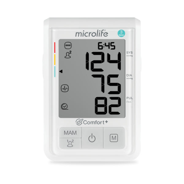 Microlife Blutdruckmessgerät B3 Comfort – Oberarm, 2 Benutzer, Manschette 22–42 cm – Weiss