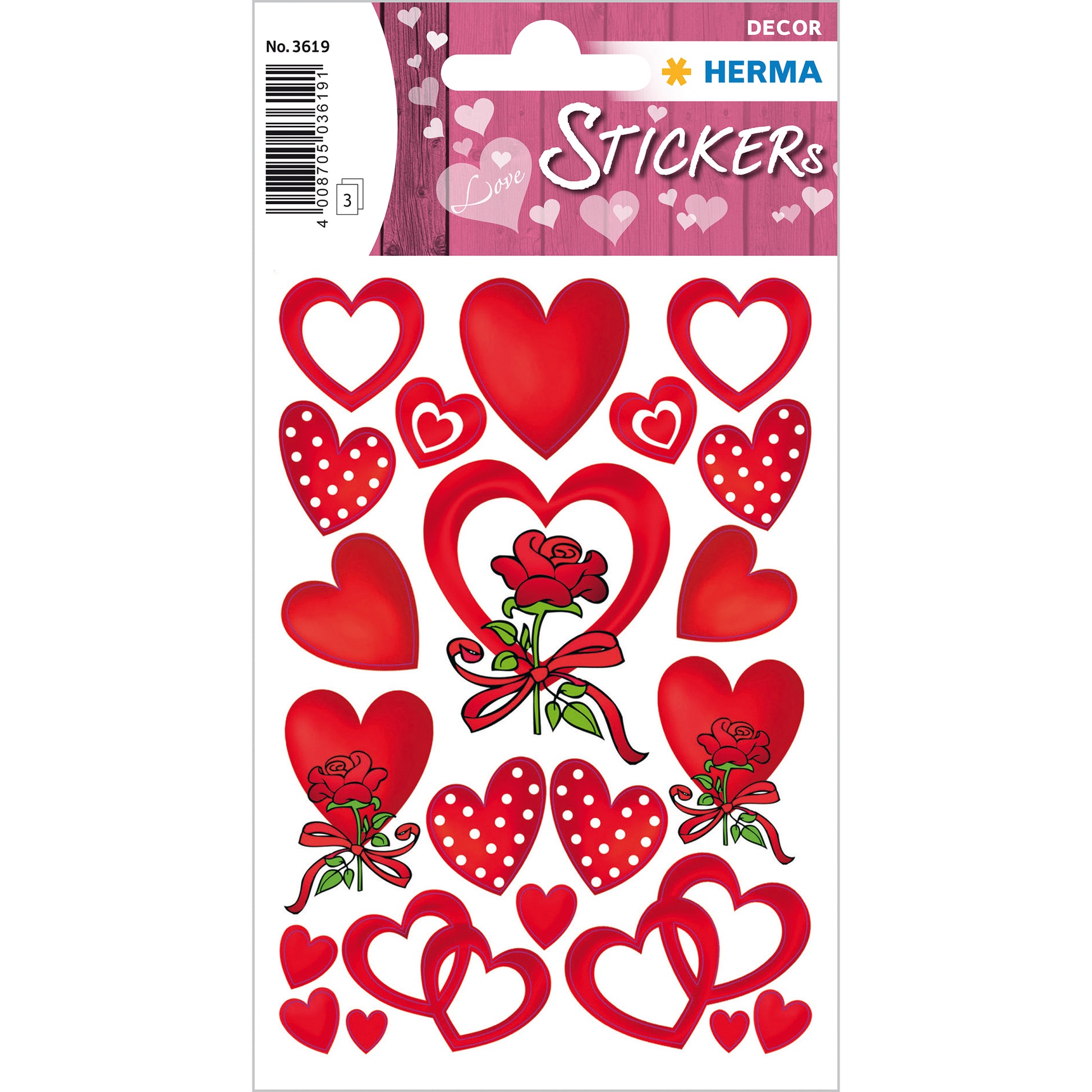 HERMA Schmucketiketten Decor – 84 × 120 mm – mehrfarbig – 3 Blatt