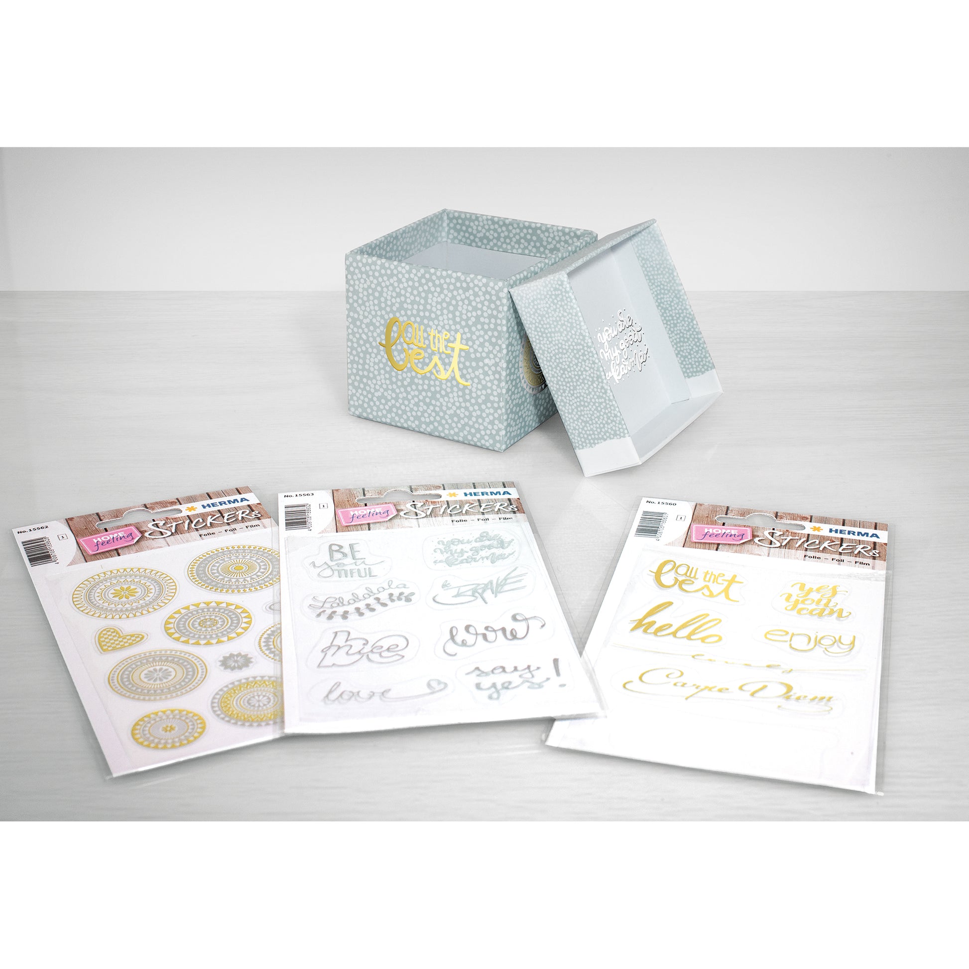 HERMA Geschenketiketten Home Feeling – Birthday Party – 22 Etiketten – permanent, Papier – Bogen 84 × 120 mm
