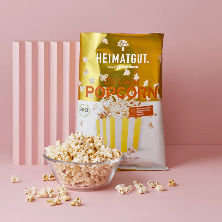 Heimatgut Popcorn – Süss & Salzig, bio, vegan – 90 g