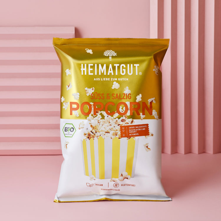 Heimatgut Popcorn – Süss & Salzig, bio, vegan – 90 g