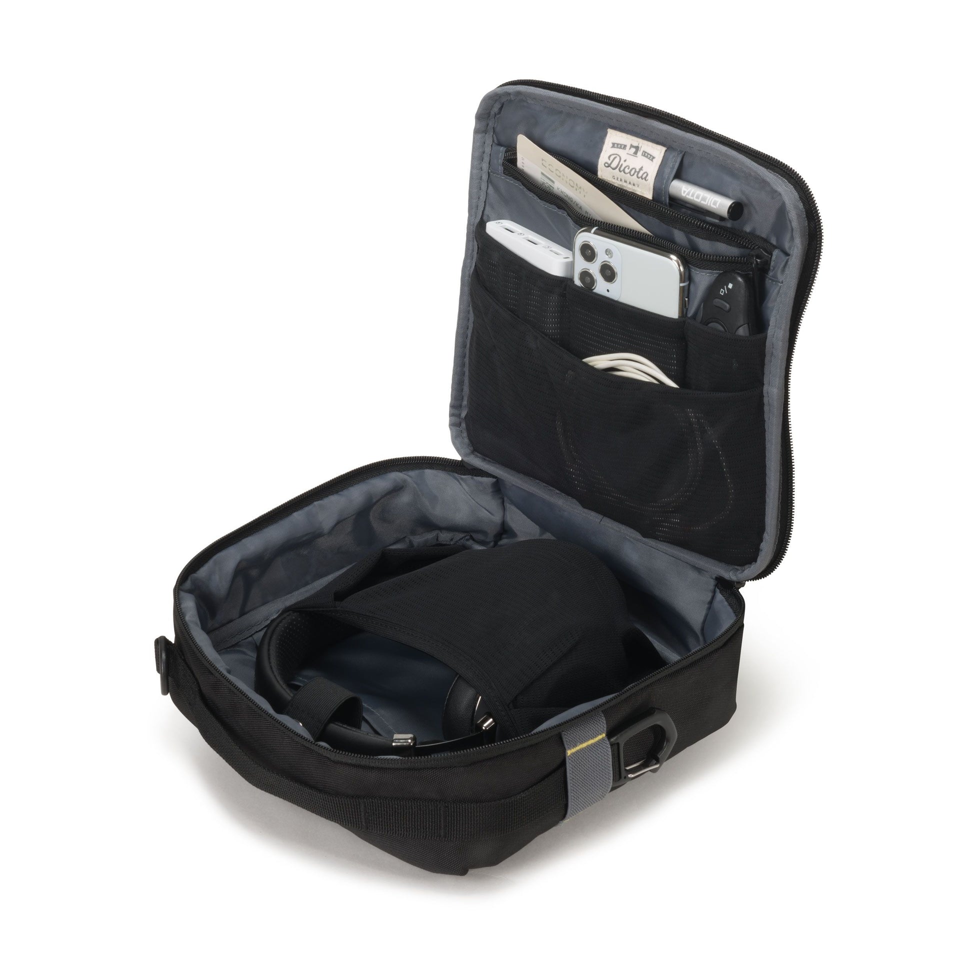 DICOTA Eco MOVE Notebook-Tasche für Microsoft Surface bis 12" – Abnehmbarer Schultergurt, Tragegriff – Schwarz