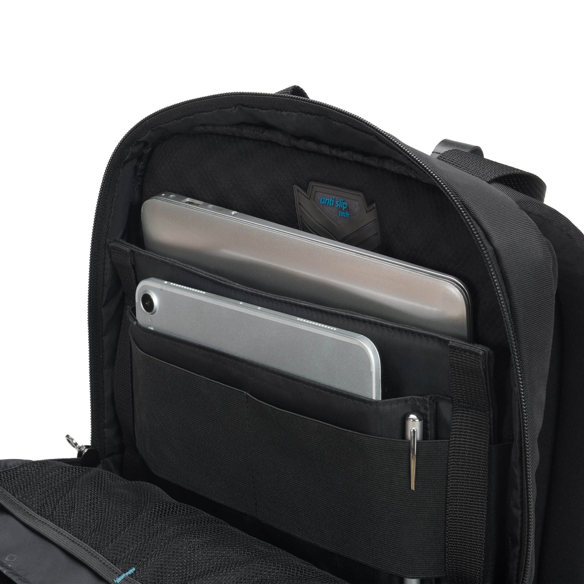 DICOTA Eco Slim PRO Notebook-Rucksack für Notebooks bis 14,1" – Aus recyceltem PET – Schwarz