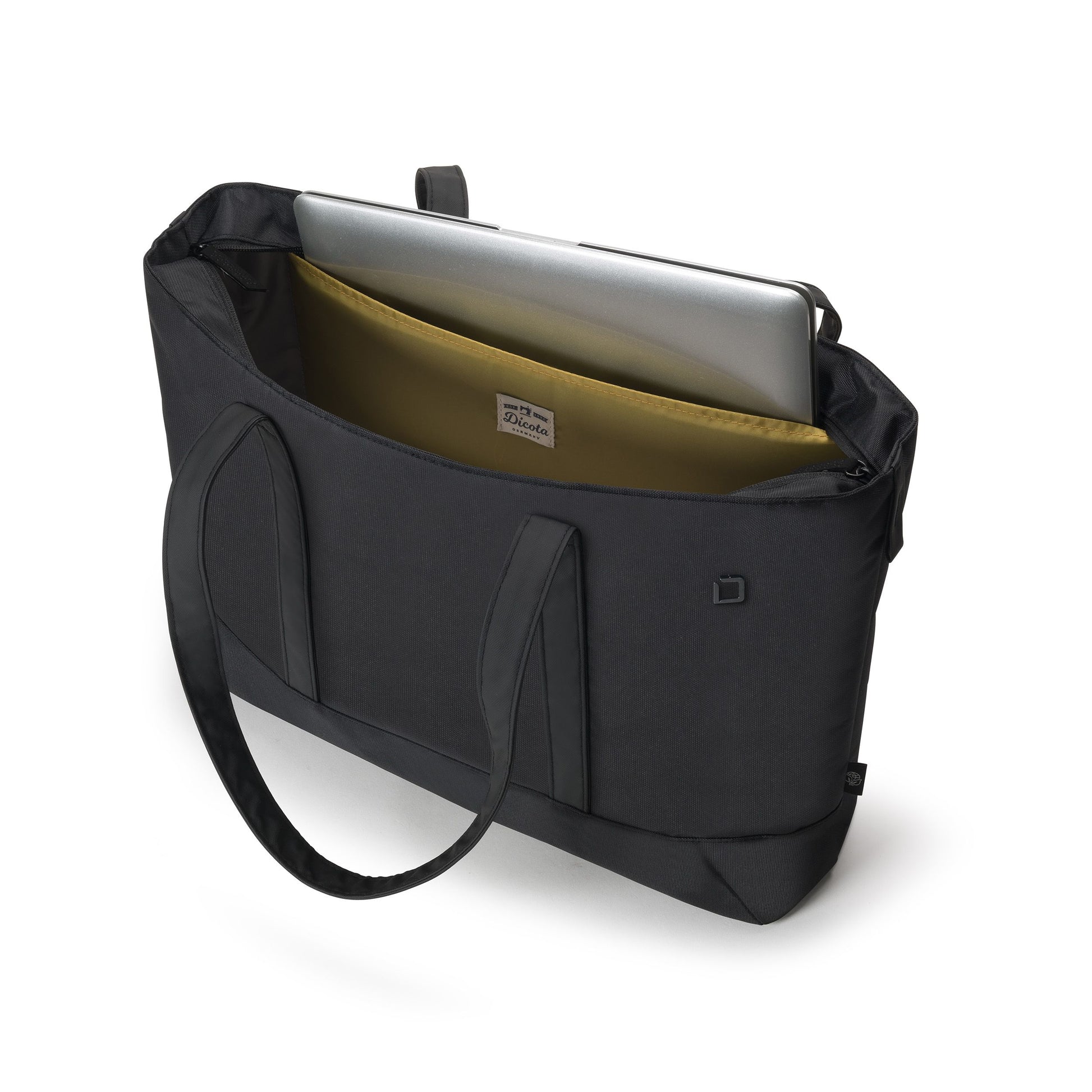 DICOTA Shopper Eco MOTION Notebook-Tasche bis 14,1" – Schulterriemen, Zusatzfächer – Schwarz