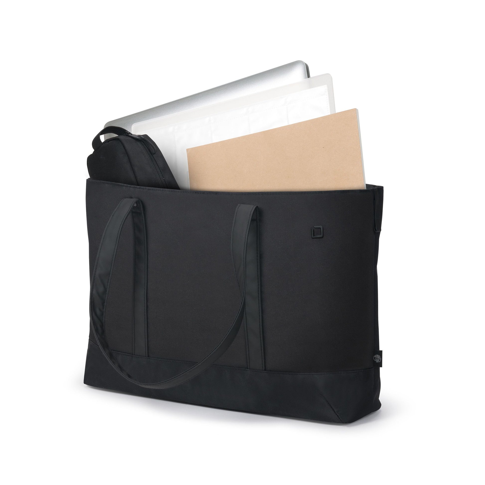 DICOTA Shopper Eco MOTION Notebook-Tasche bis 14,1" – Schulterriemen, Zusatzfächer – Schwarz