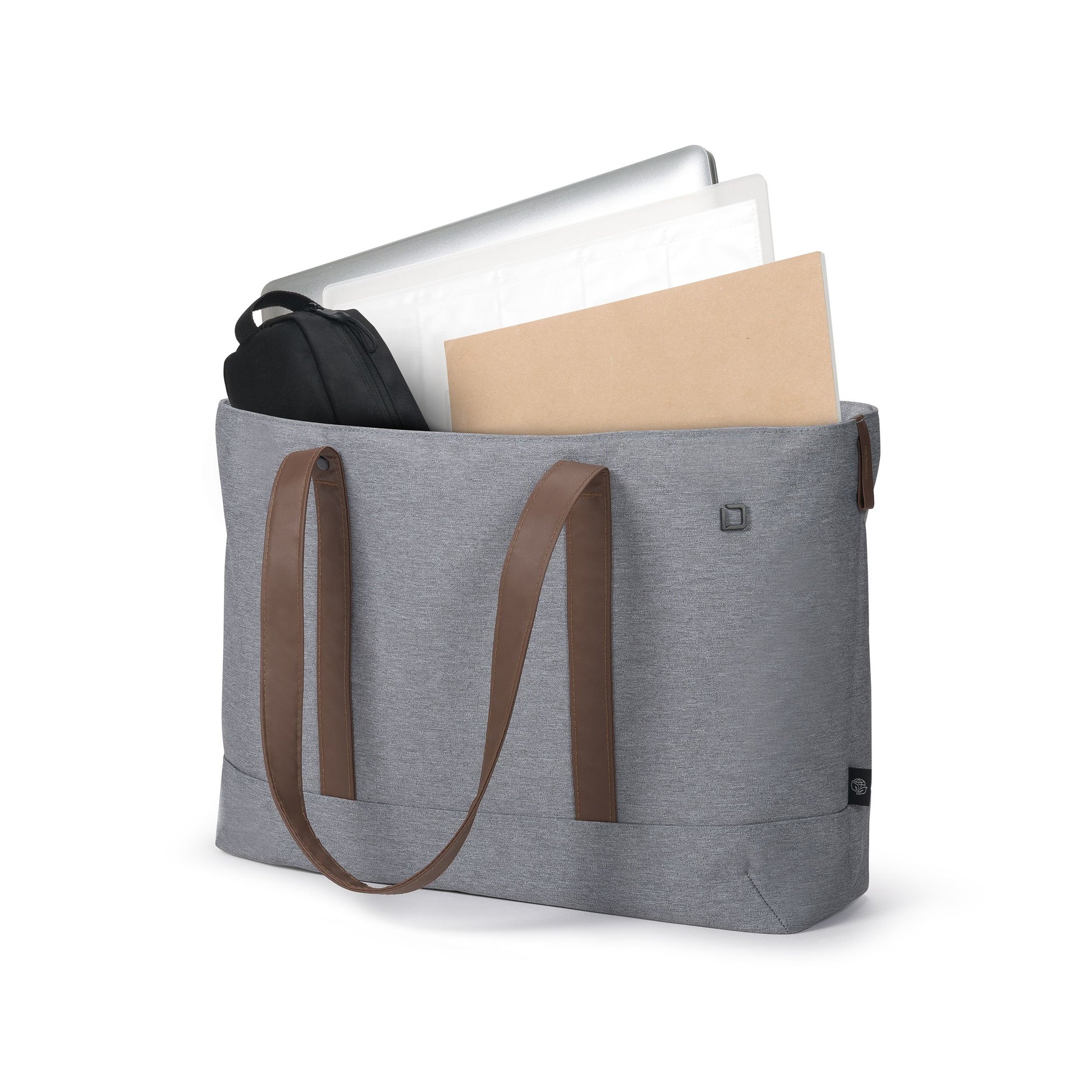DICOTA Shopper Eco MOTION Notebook-Tasche bis 14,1" – wasserfest, 600D rPET – Grau