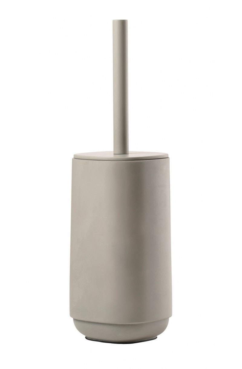 Zone Denmark Time – WC-Bürstenset – Kunststoff (ABS), Beton, betonfarben, H 36 cm, Ø 10,5 cm