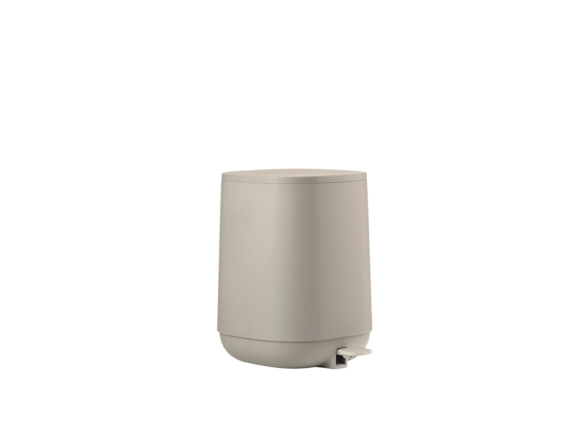 Zone Denmark Tisch-Abfallbehälter Time – 3 l – Kunststoff, Betonfarbe – Ø 208 × H 275 mm