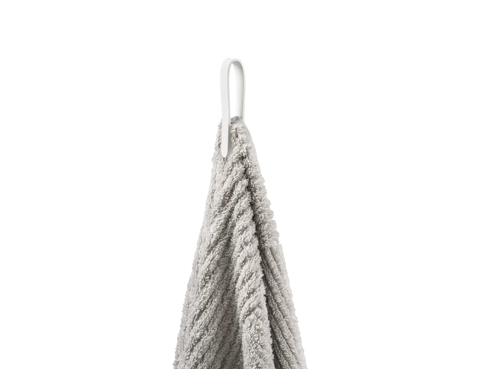 Zone Denmark Handtuchhalter Loop – 7,8×5,5×1,2 cm, Silikon, Haken, Weiss, 2er-Set