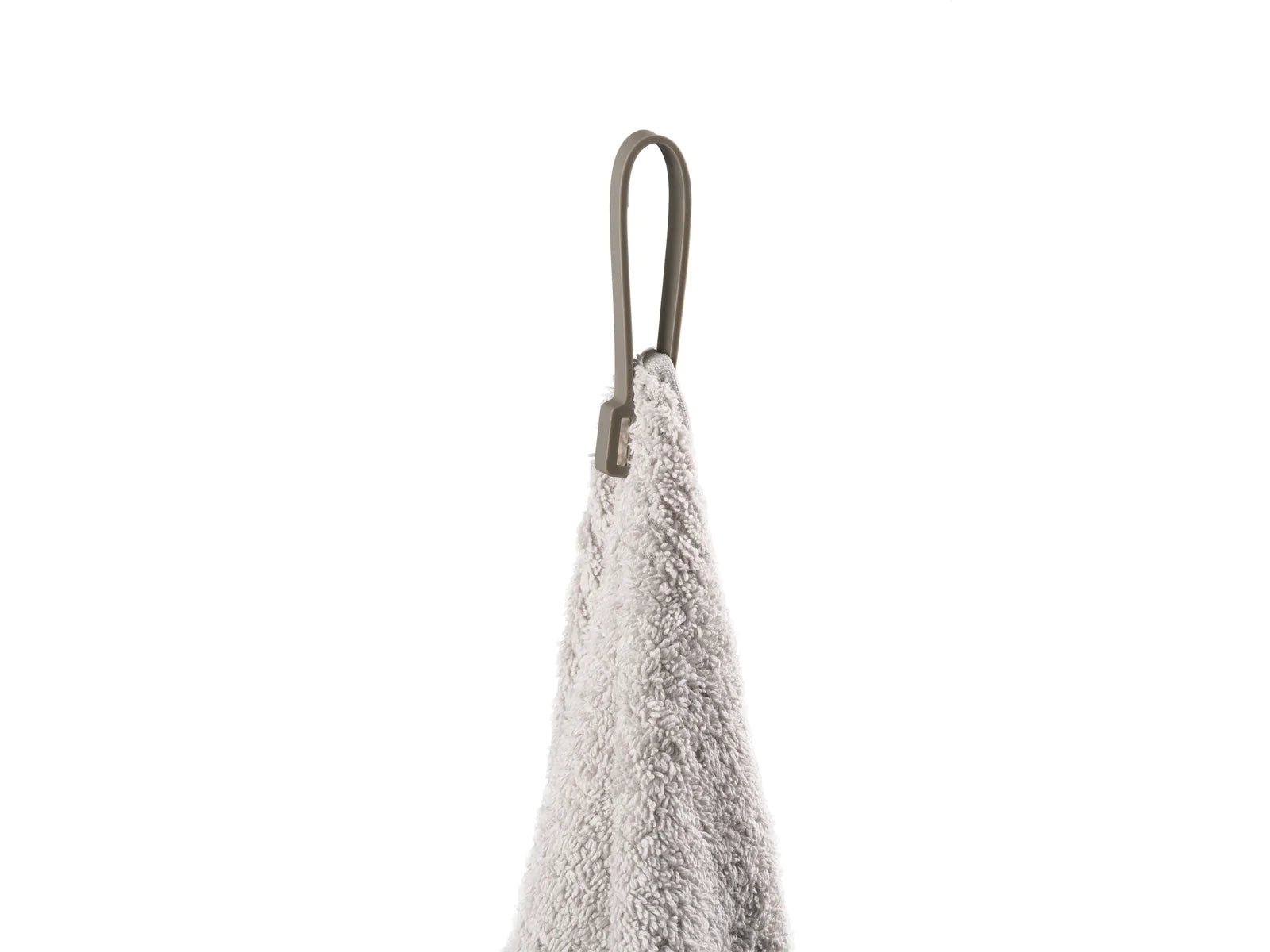Zone Denmark Handtuchhalter Loop – 7,8×5,5×1,2 cm, Silikon, Haken, Taupe, 2er-Set