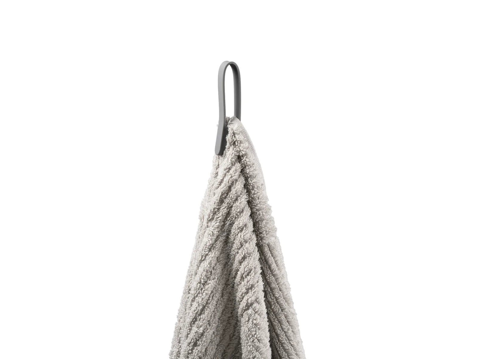 Zone Denmark Handtuchhalter Loop – 7,8×5,5×1,2 cm, Silikon, zum Hängen, Grau, 2er-Set