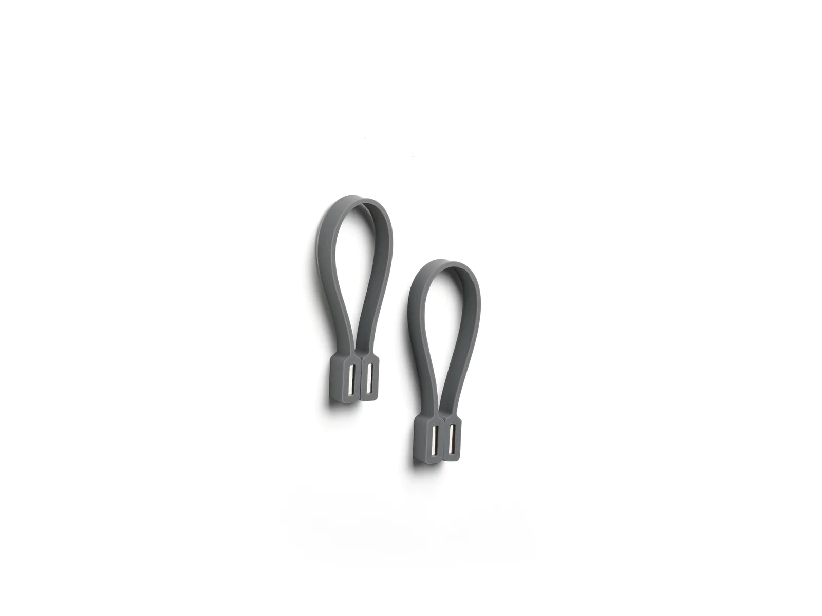 Zone Denmark Handtuchhalter Loop – 7,8×5,5×1,2 cm, Silikon, zum Hängen, Grau, 2er-Set