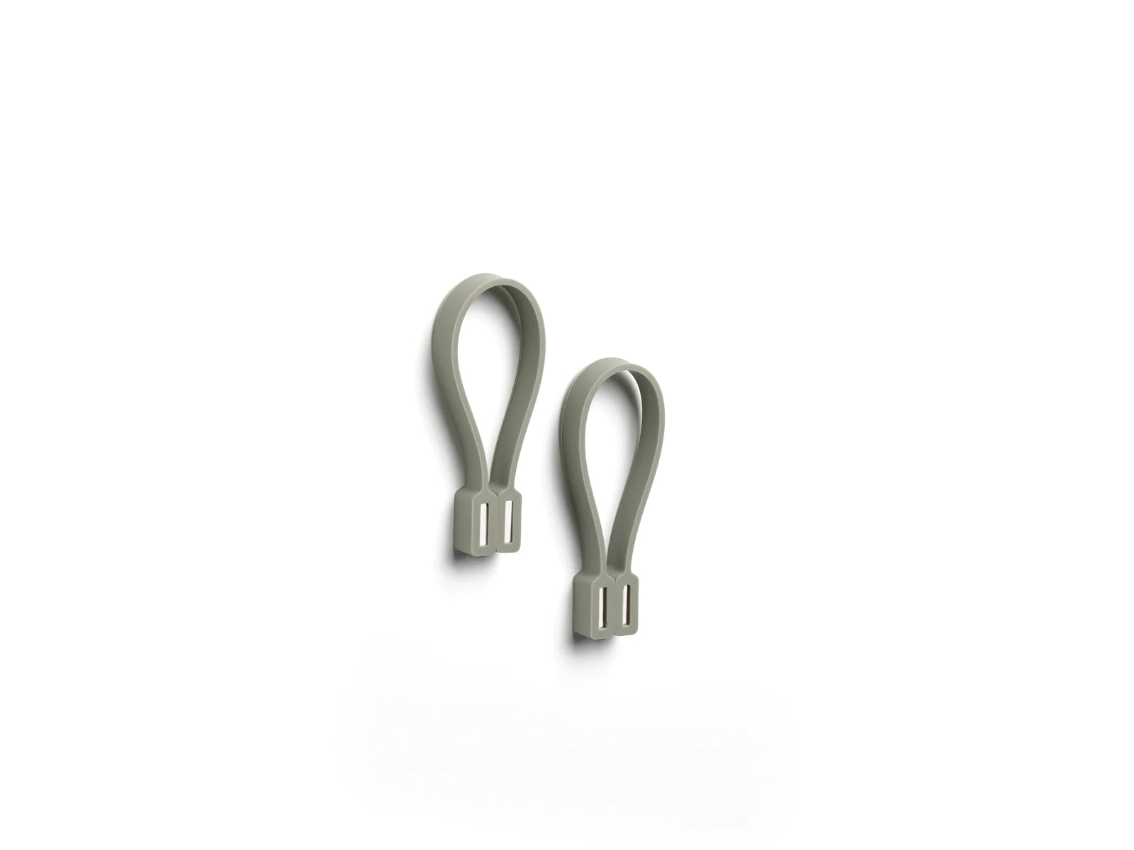 Zone Denmark Handtuchhalter Loop – 1,8×1×9 cm, Silikon, Haken, Eukalyptusgrün, 2er-Set