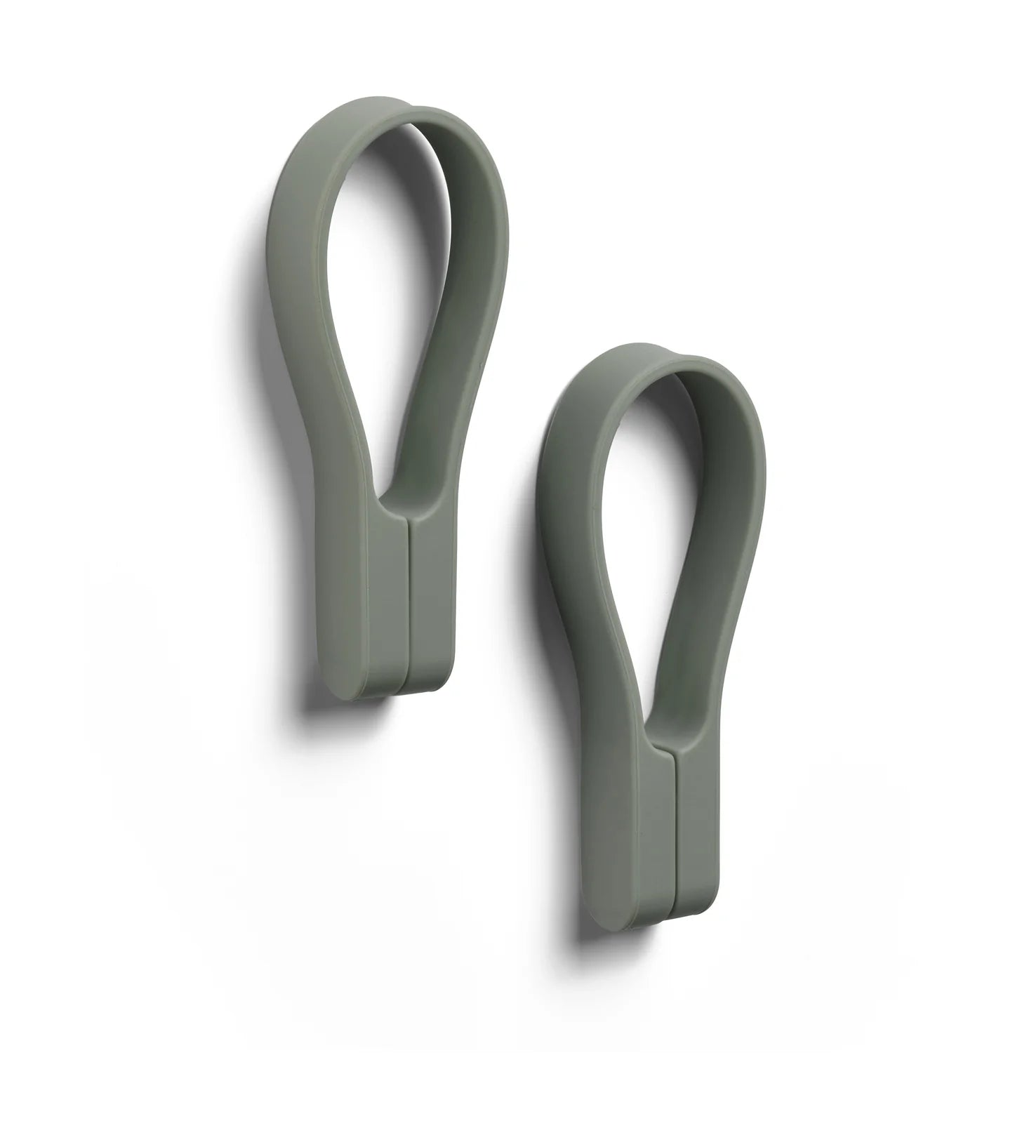Zone Denmark Handtuchhalter – 7,8×5,5×1,2 cm, Silikon, Haken, Olivgrün, 2er-Set