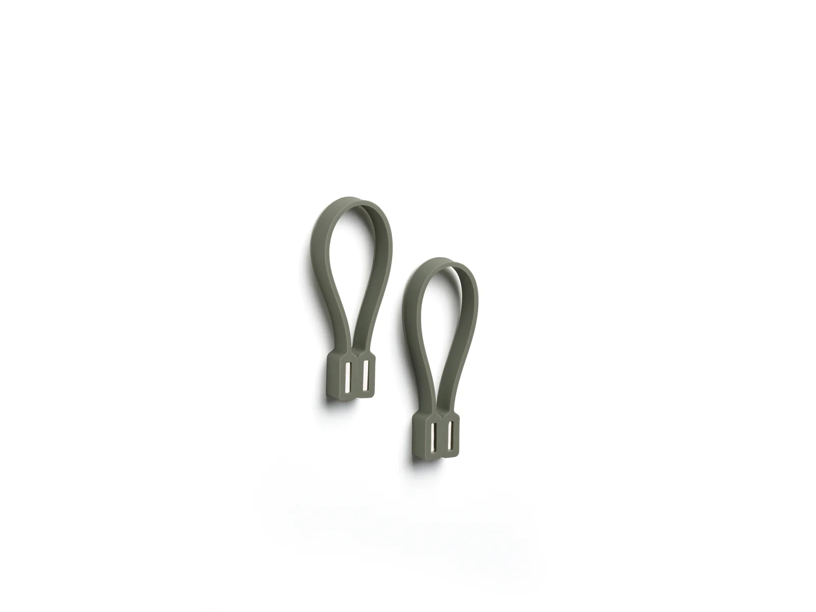 Zone Denmark Handtuchhalter – 7,8×5,5×1,2 cm, Silikon, Haken, Olivgrün, 2er-Set