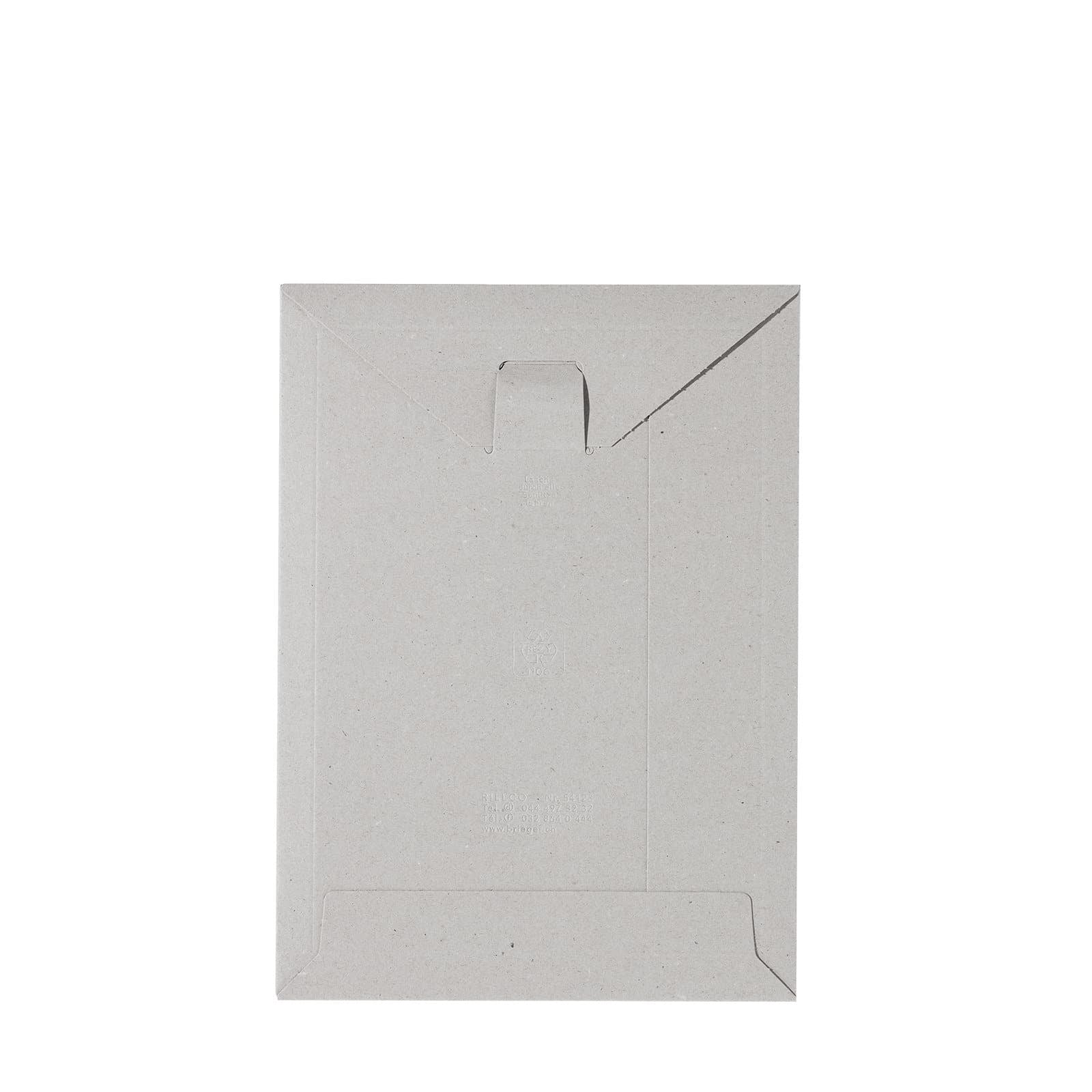 Brieger Kuvert 357 × 480 mm, grau, 500 g/m², Karton – 50 Stk.