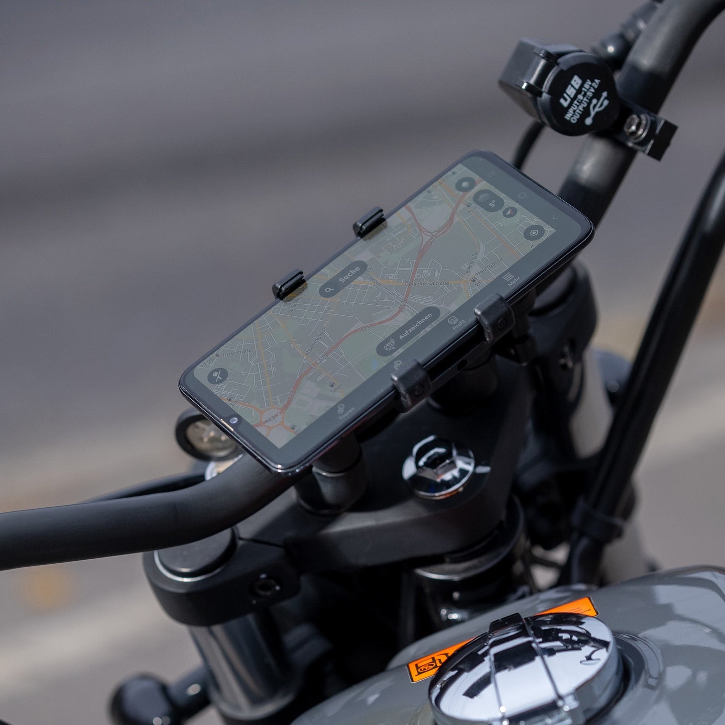 SP Connect SPC+ – Fahrrad-/Motorrad-Halterung – Klemmhalterung, Lenker, drehbar – Schwarz