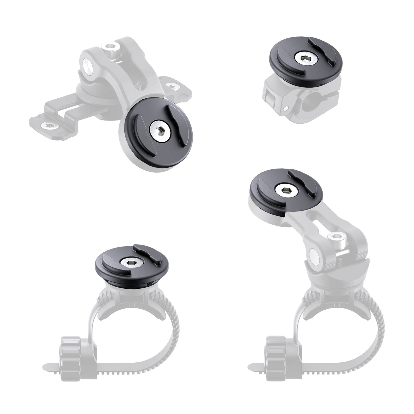 SP Connect Head SPC+ – Fahrrad-/Motorrad-Halterung – drehbar – für Handyhülle – Universal – Schwarz