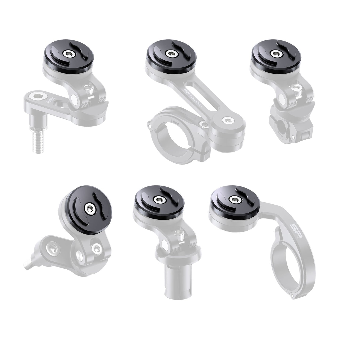 SP Connect Head SPC+ – Fahrrad-/Motorrad-Halterung – Lenker, drehbar, für Handyhüllen – Schwarz