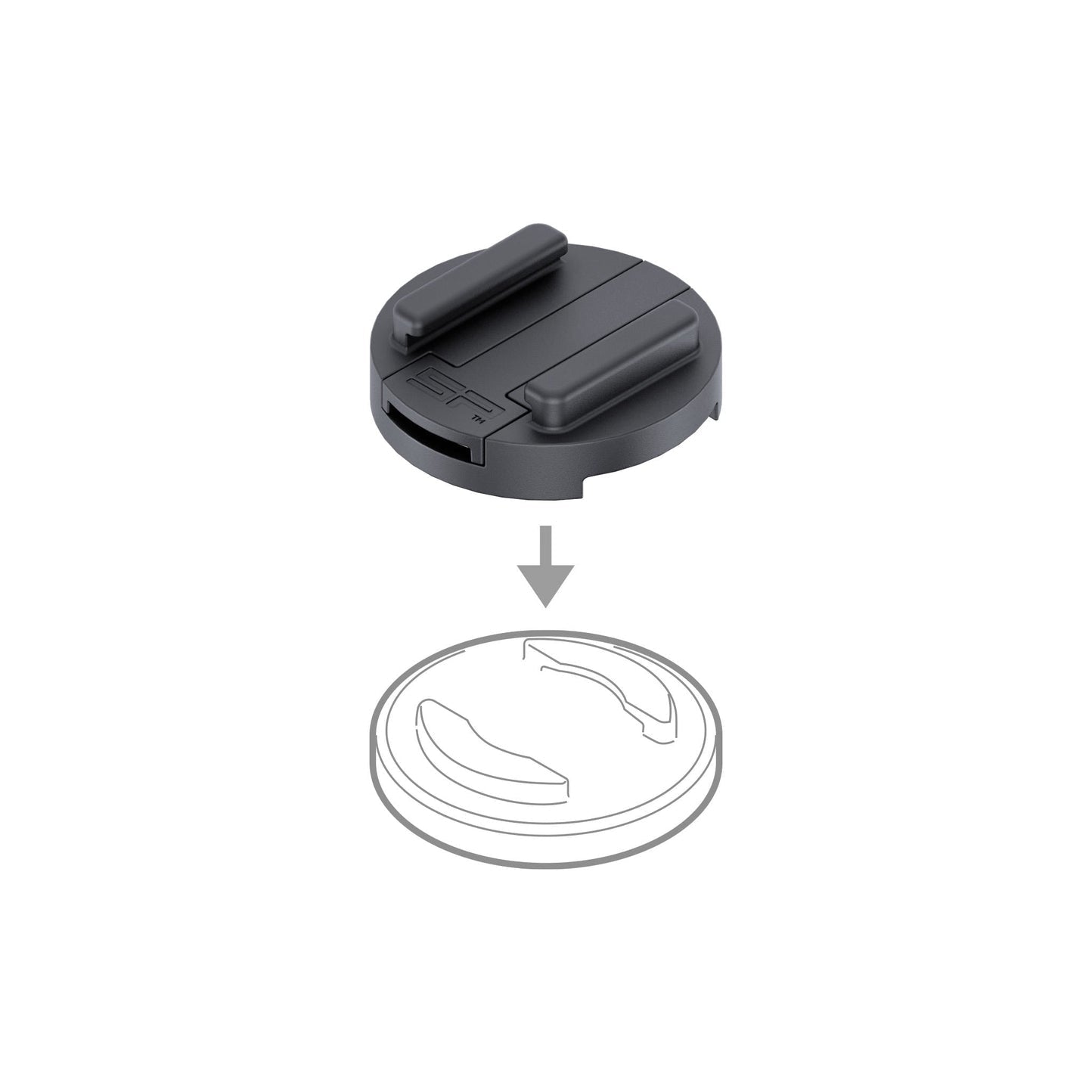 SP Connect Adapter Phone Case SPC > SPC+ – Fahrrad-/Motorrad-Halterung – für Handyhülle – Schwarz