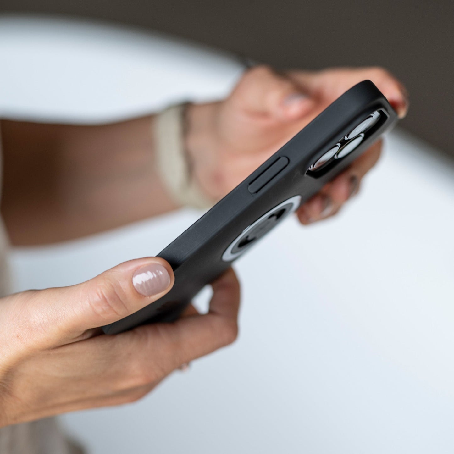 SP Connect Backcover – für Samsung Galaxy S22 Ultra – schwarz – MagSafe-kompatibel, schockresistent