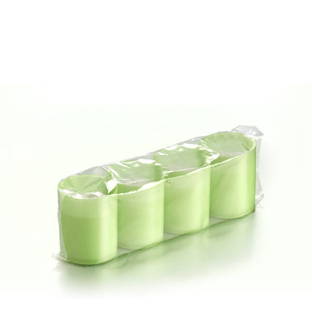 Balthasar Partylichter – Ø 5 × 6 cm – Kunststoff, Grün – 4-teilig