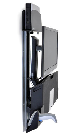 Ergotron StyleView Sit-Stand Combo Ext. – Sitz-Steh-Workstation – 1 Monitor – Silber – für 45-260-026
