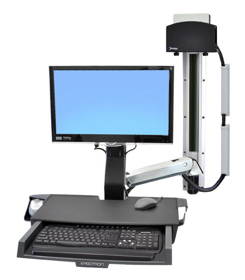 Ergotron SV Small – Zubehör: CPU-Halter – für SV Combo Arm Worksurface, poliert