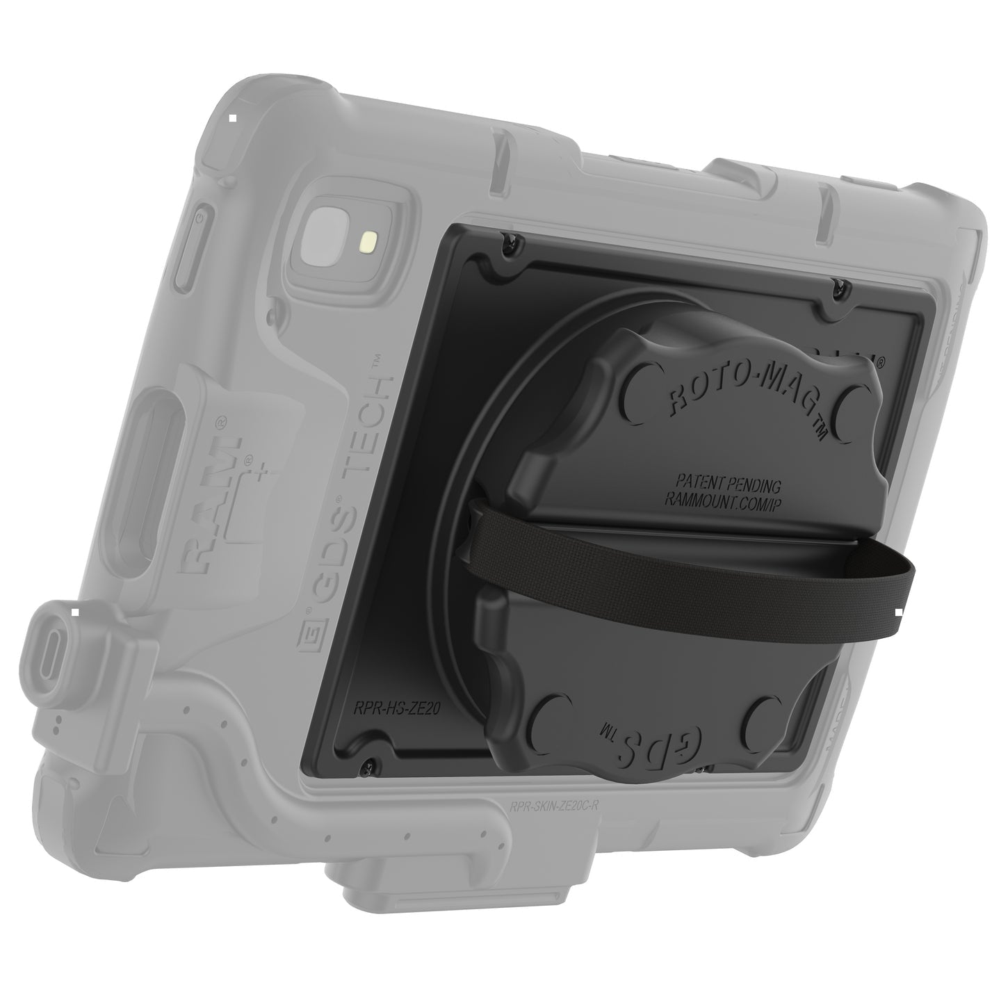 RAM Mounts Dreh-Handschlaufe für Zebra ET40/ET45 8" – Schwarz
