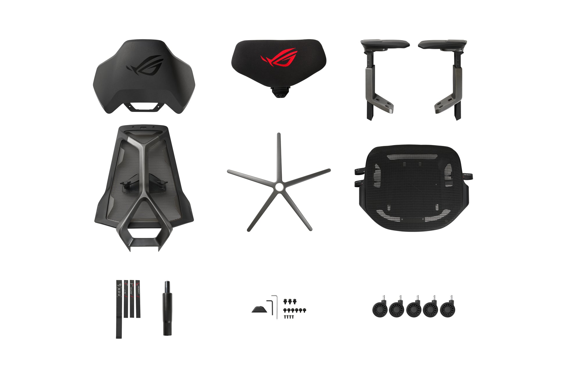 ASUS Konferenzstuhl Rog Destrier Ergo – 70×100×42 cm, schwarz