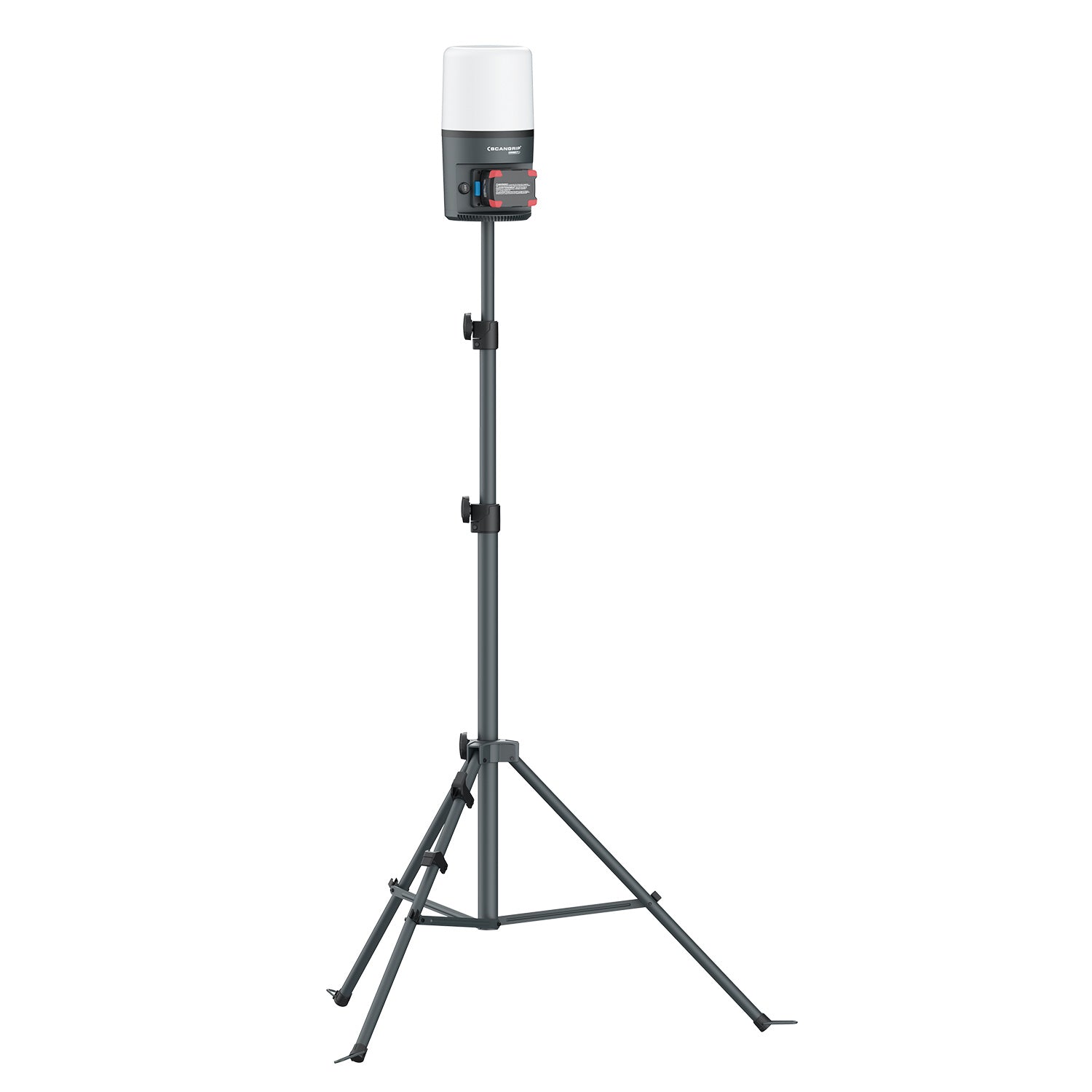 SCANGRIP Arbeitsstrahler – 6'000 lm, 54 W – 6000 K – IP54 – Akkubetrieb, für CAS – Haken – Schwarz