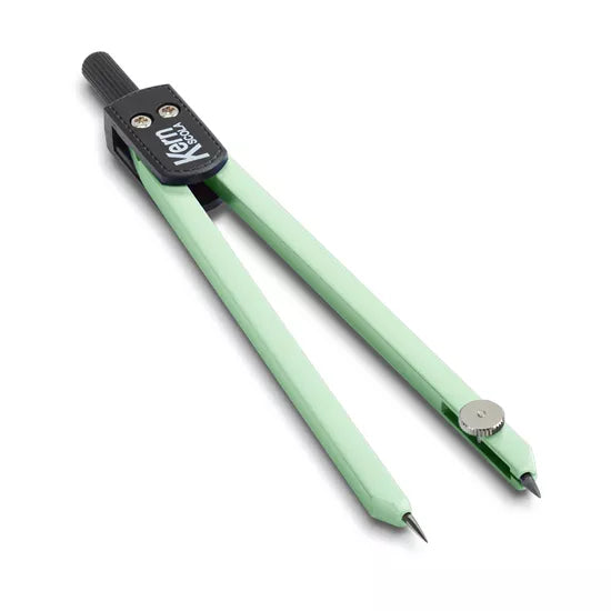 KERN Scola Zirkel – Länge 135 mm, max. Kreis-Ø 30 cm, hellgrün