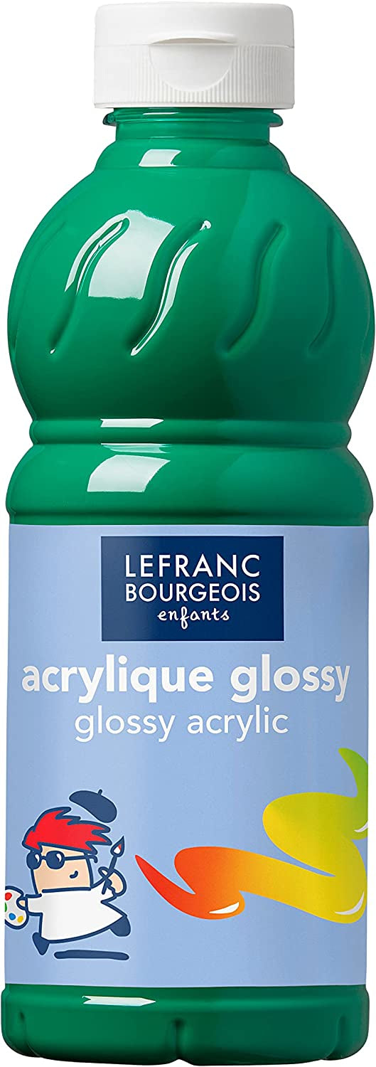 Lefranc & Bourgeois Acrylfarbe – Grün, glänzend – 500 ml – für Metall