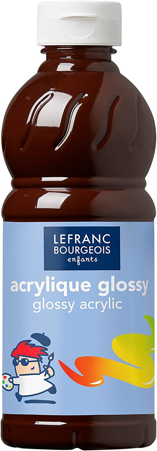 Lefranc & Bourgeois Acrylfarbe – Schokolade, glänzend – 500 ml – für Karton