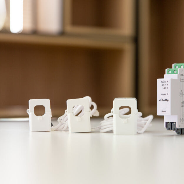 Shelly Pro 3EM – Energiezähler – 3-Phasen, 120 A, LAN/WLAN
